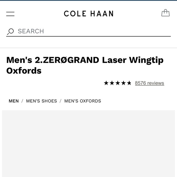 NWOB Cole Haan Brown Leather Oxford sz 9 - Picture 6 of 8